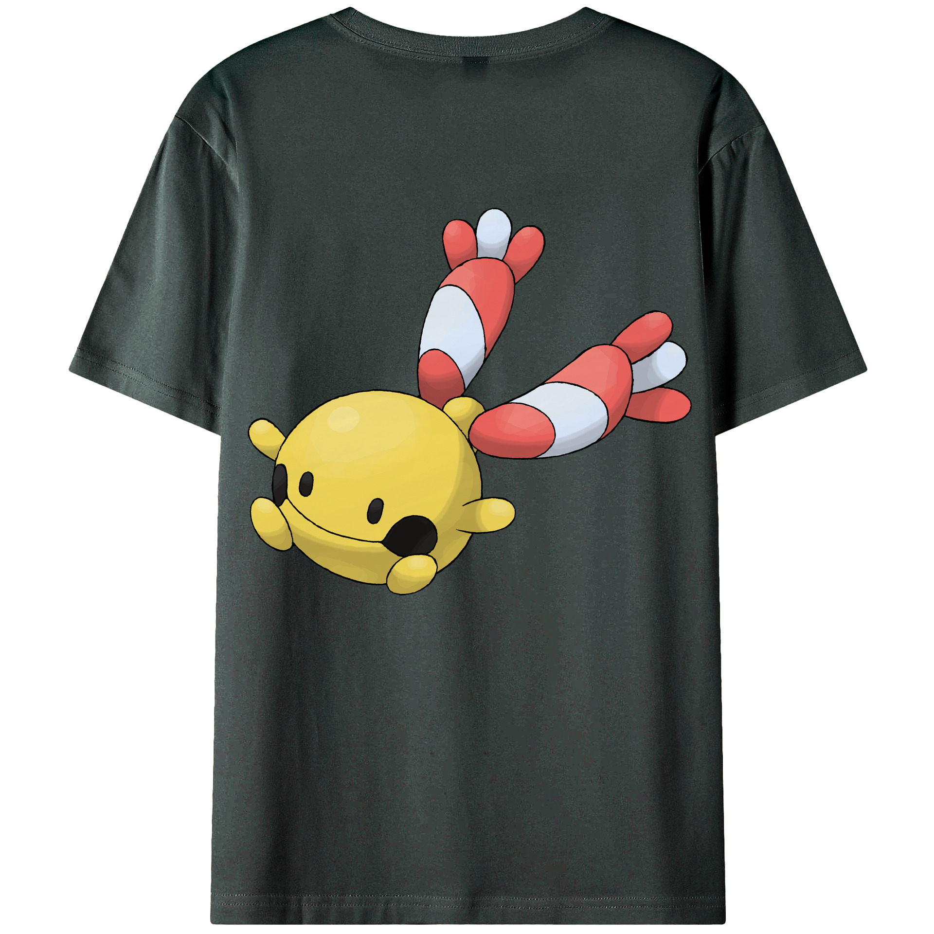 （画像用） ポケットモンスター Pokémon 綿100％ メンズ半袖Tシャツ（バックプリント） 通気性